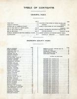 Table of Contents, Sheridan County 1914